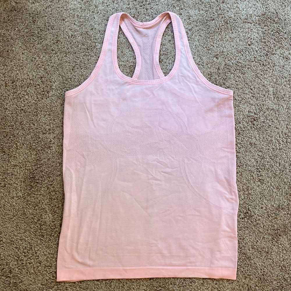 Lululemon Swiftly tank top pink, size 8